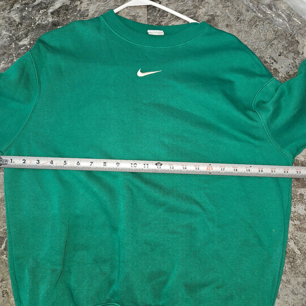 Nike Green Oversized Crewneck Sweatshirt Size XS - Picture 3 of 7